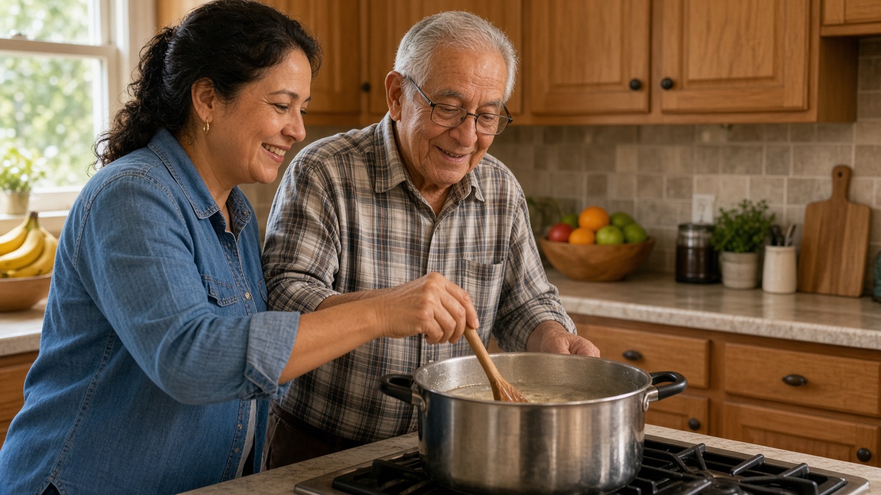 Warm in-home support for a senior in Palm Bay, Florida